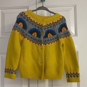 Baby Boden 2/3 rainbow cardigan
